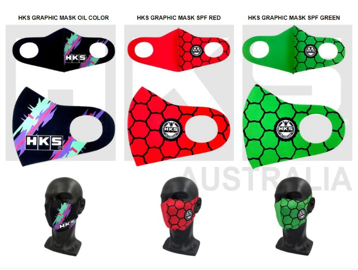 HKS Face Mask / Covering, Available in 3 Different Designs