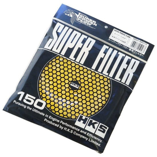 HKS Super Power Flow Replacement Air Filter Element, 150mm & 200mm, Yellow